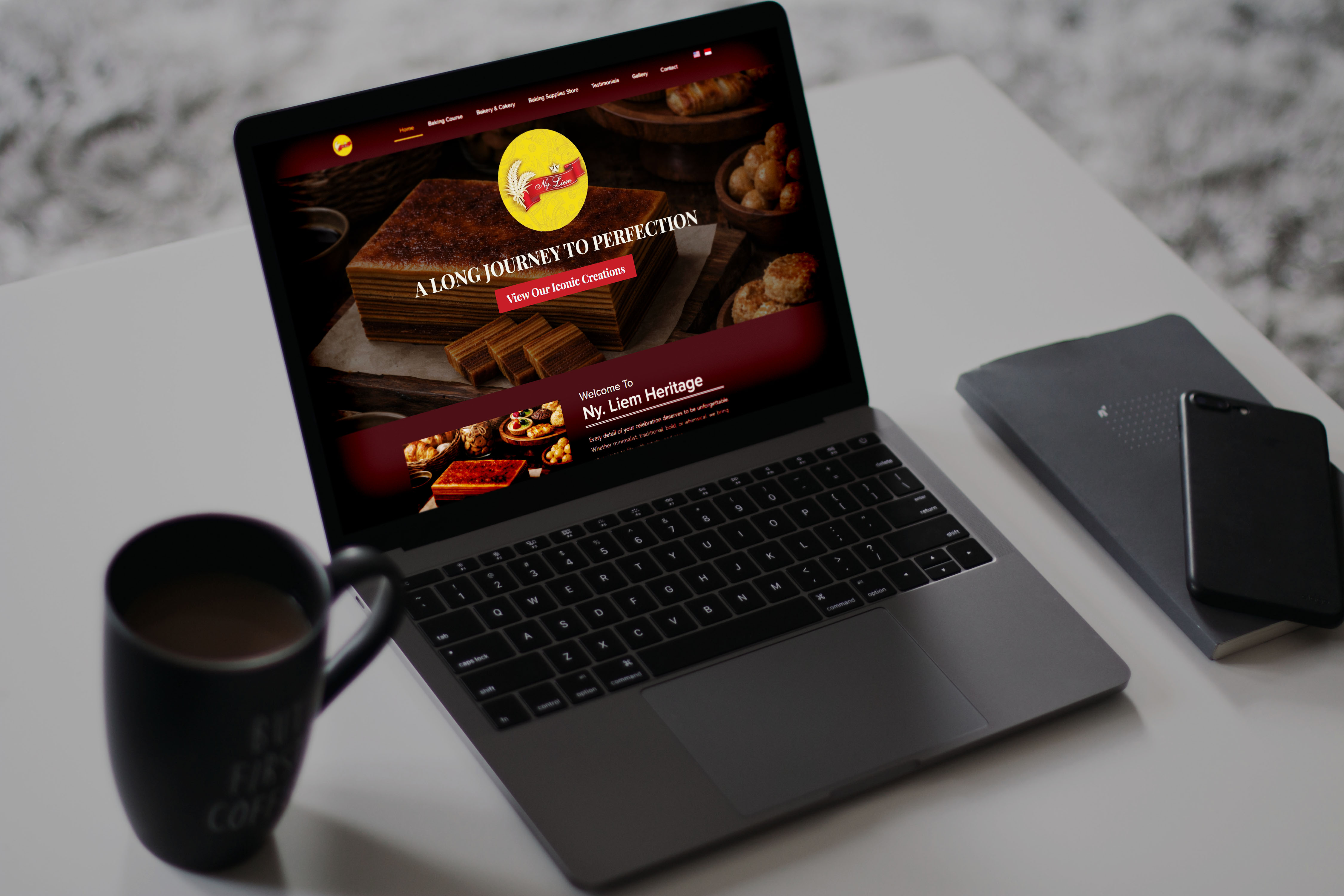 Professional dashboard UI design in browser frame